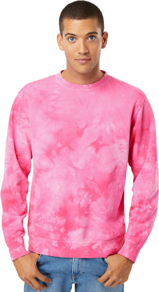 Independent Trading Prm3500 Td Midweight Tie Dyed Sweatshirt