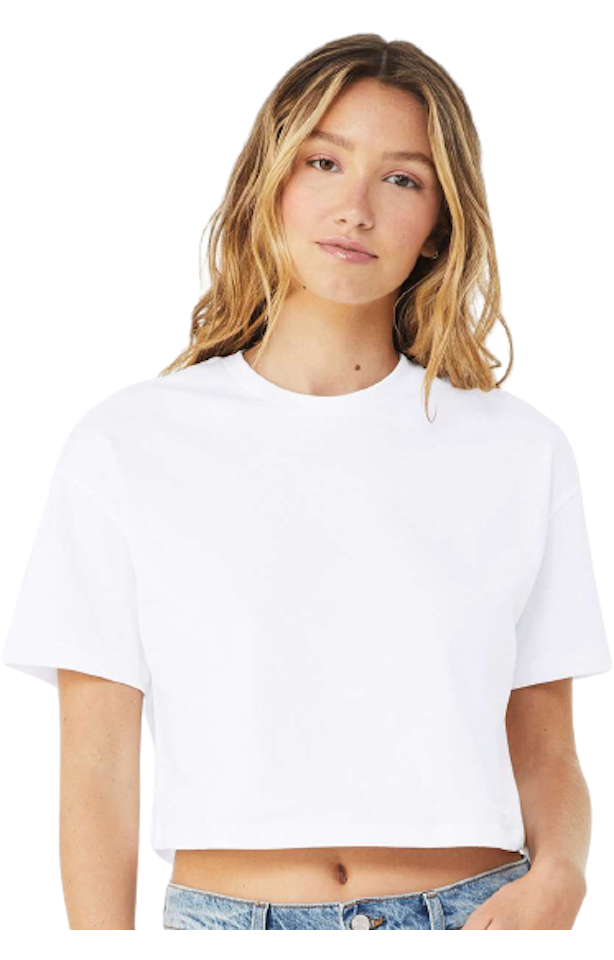 Ladies Jersey Cropped T Shirt