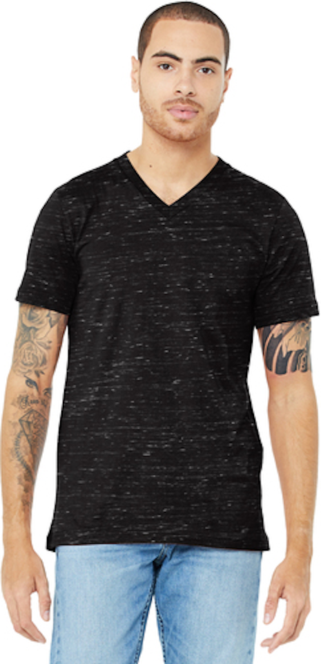 Felina | Slub Jersey V-Neck Tee | Short Sleeve T-Shirt Black / X-Large