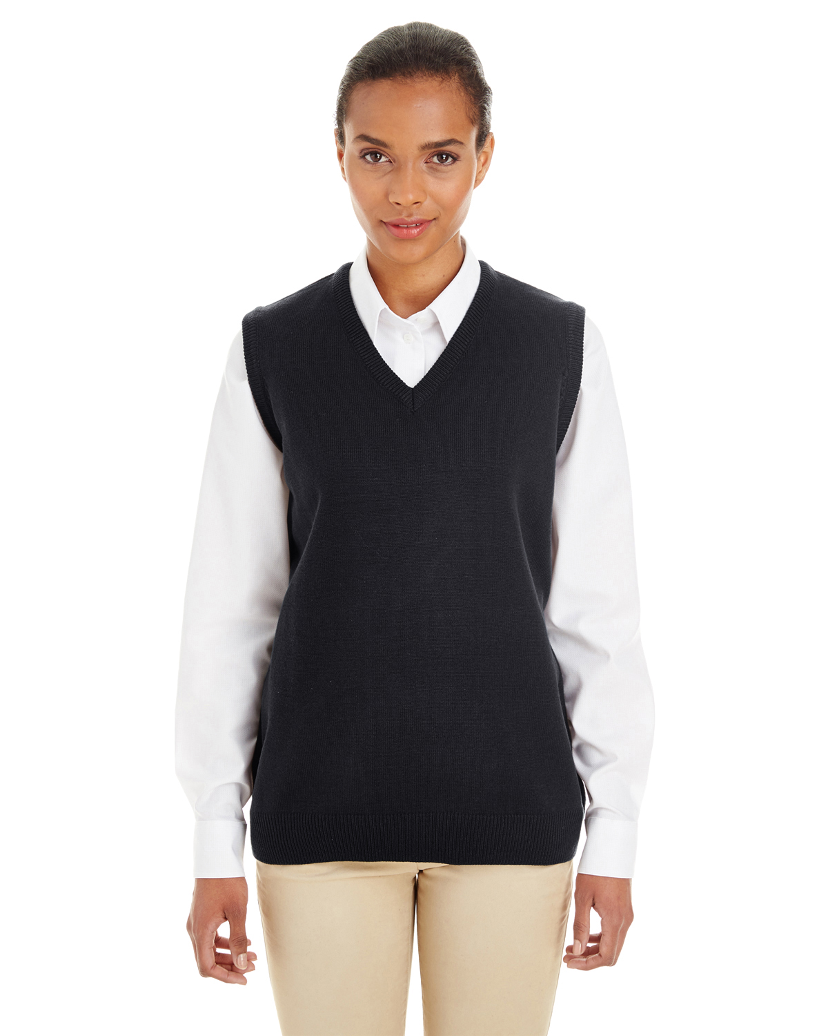 Ladies long shop sweater vest