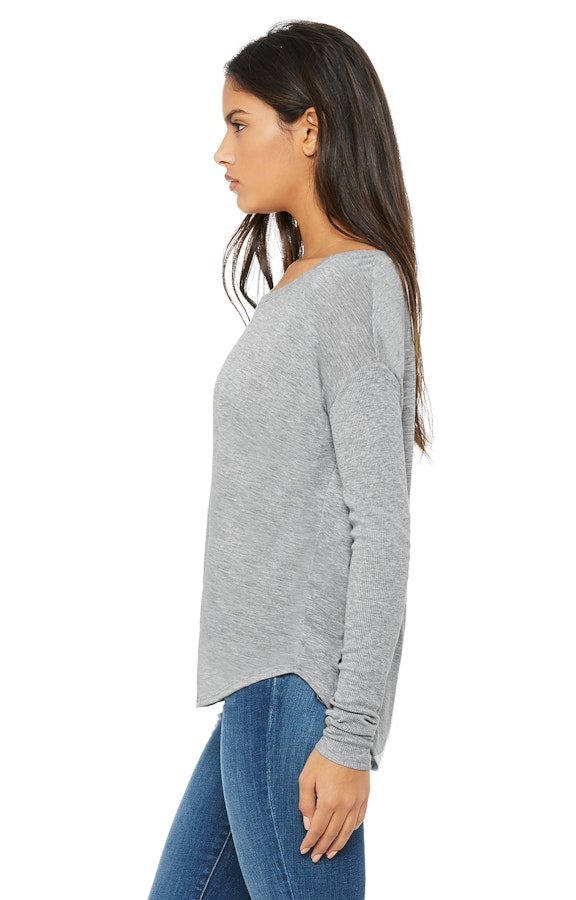 Download Bella + Canvas 8852 Ladies' Flowy Long-Sleeve T-Shirt with ...