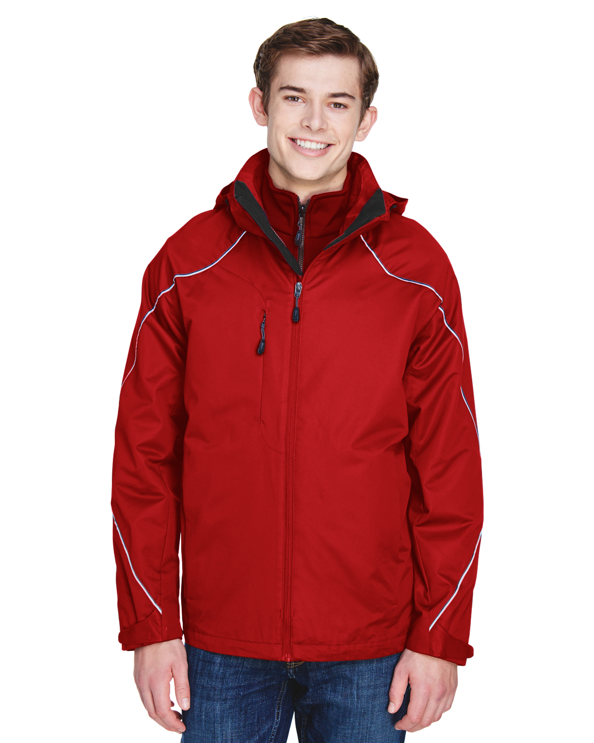Classic Red North End Angle 3-in-1 Jacket with Bonded Fleece Liner XL 88196