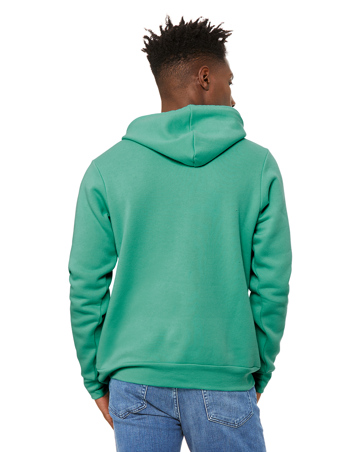 Bella + Canvas 3719 Teal Unisex Sponge Fleece Pullover Hooded ...