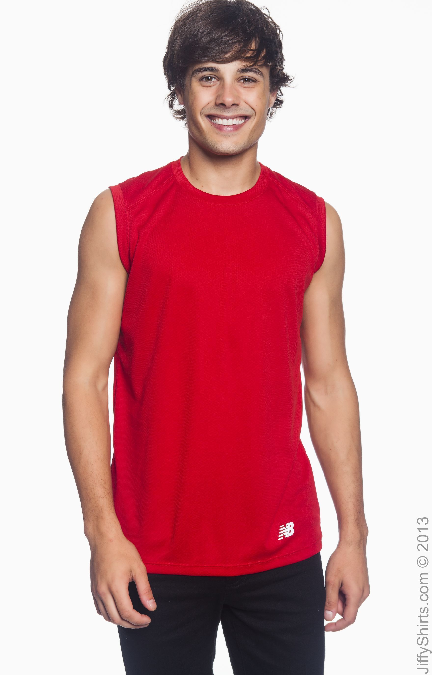 new balance t shirt mens red