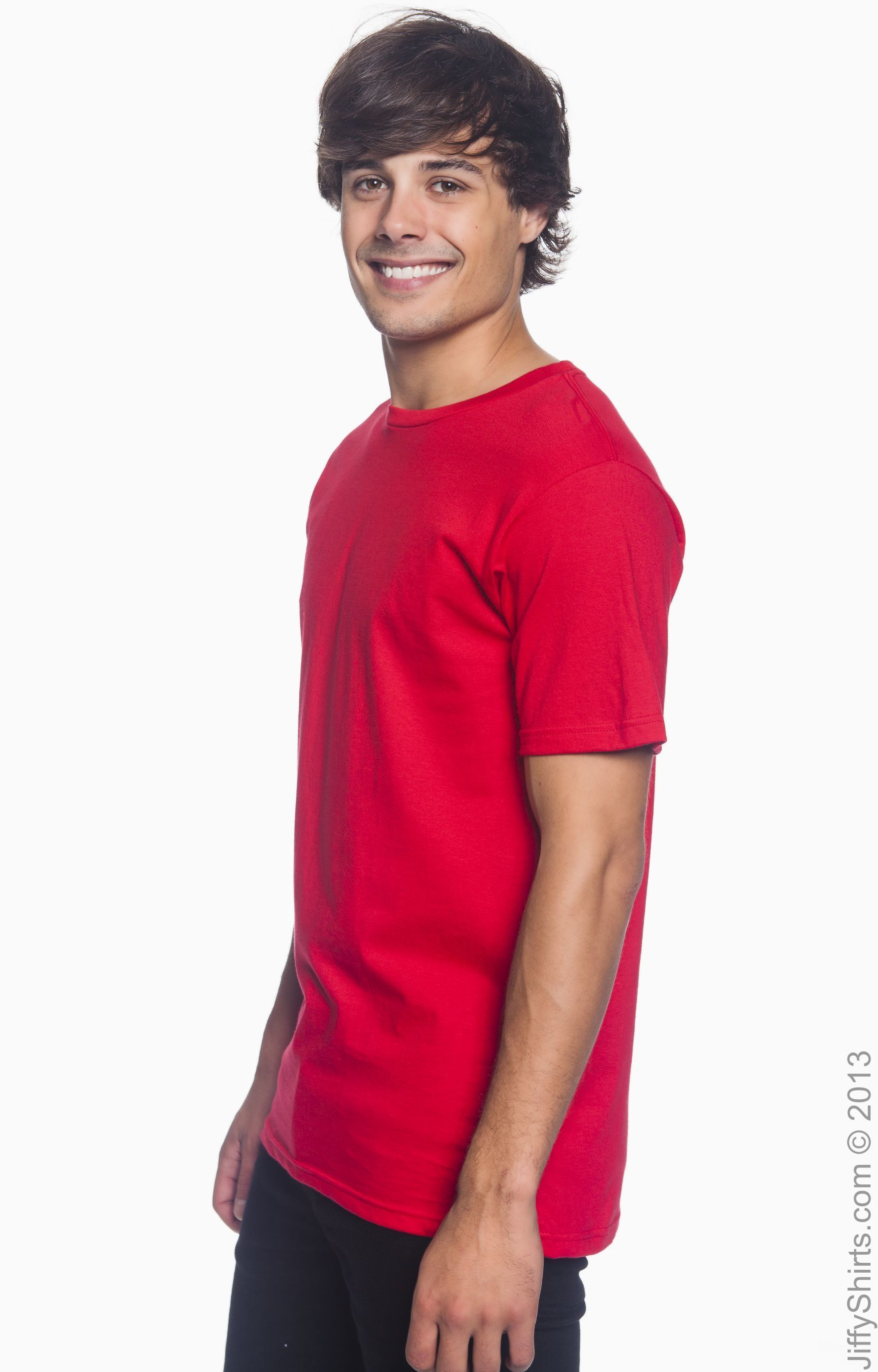 Anvil 980 Red Lightweight T-Shirt 
