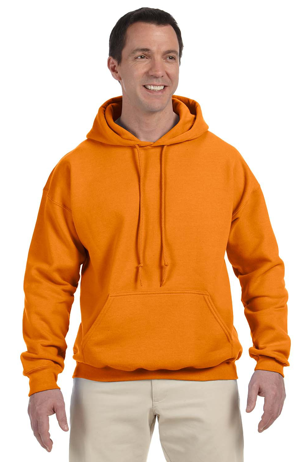 blank orange hoodie