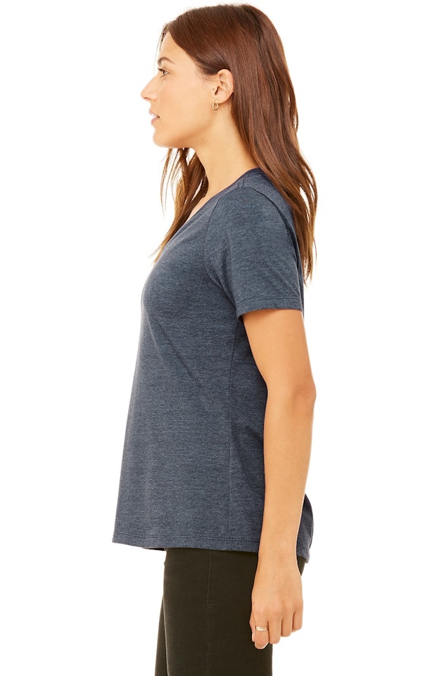 Download Bella + Canvas 6405 Black Ladies' Relaxed Jersey V-Neck T ...