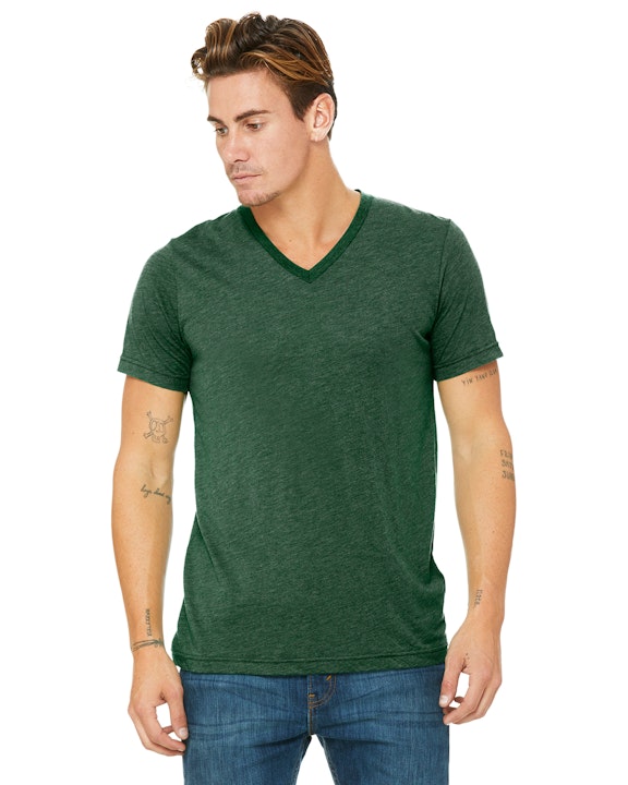 Download Bella+Canvas 3415C Unisex Triblend Short-Sleeve V-Neck T-Shirt - JiffyShirts.com