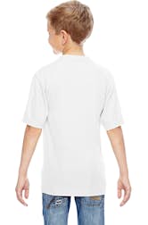 Augusta Sportswear 791 White Youth Wicking T-Shirt | JiffyShirts