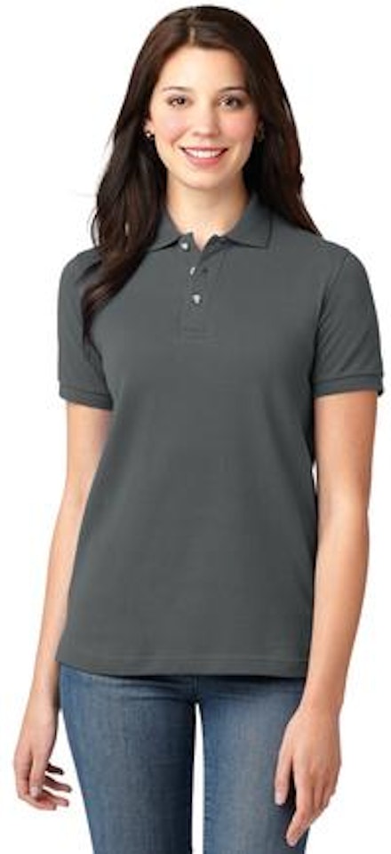 Port Authority K420P Heavyweight Cotton Pique Polo with Pocket - Royal - XL