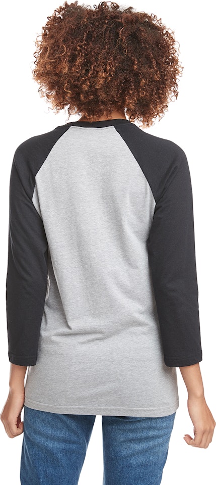 White Label Mfg Swing Away Merrill - Signs - 3/4 Sleeve Raglan T-Shirt Black/Deep Heather / XL