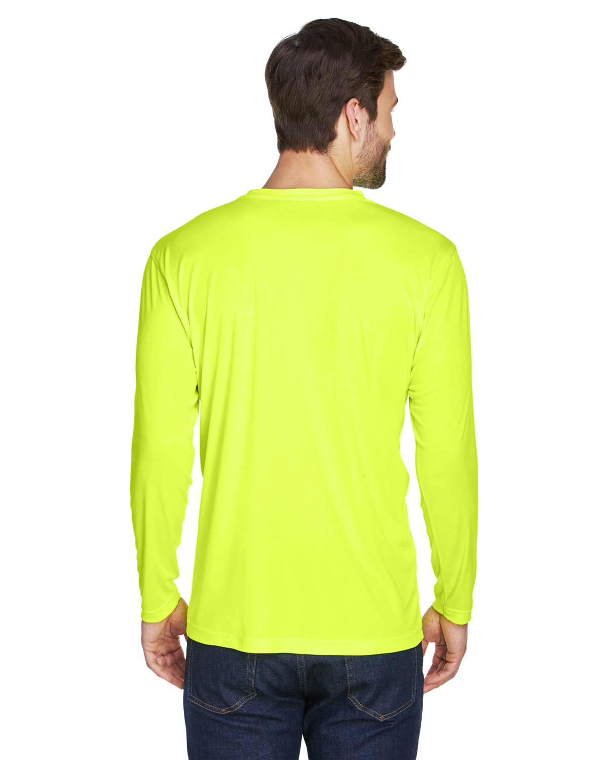 Bright yellow long outlet sleeve shirt