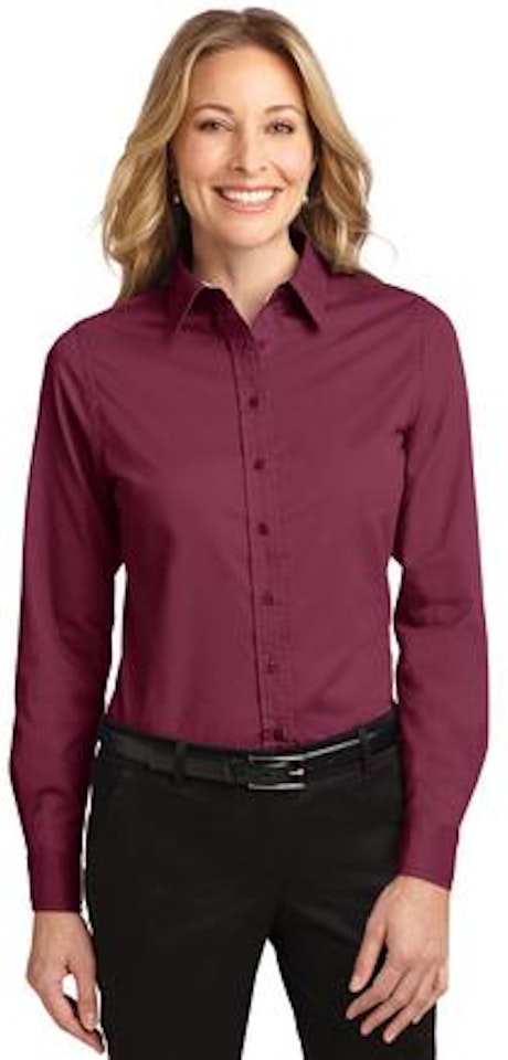 Port Authority Ladies Long Sleeve Perfect Denim Shirt