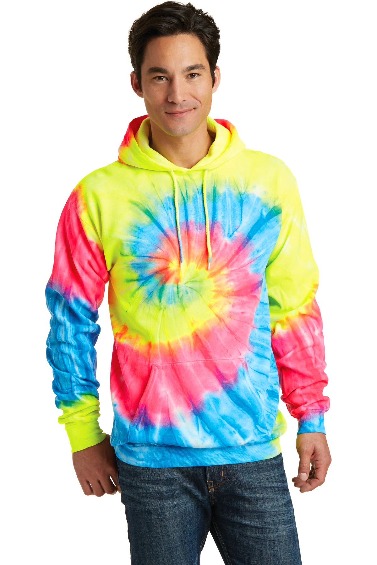 Port u0026 Company Pc146 Unisex Tie Dye Pullover Hooded Sweatshirt | Jiffy  Shirts