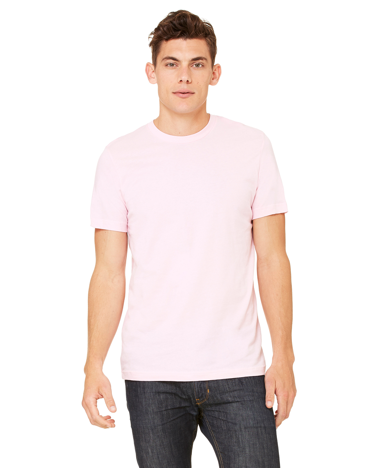 Bella Canvas 3001c Soft Pink Unisex Jersey T Shirt