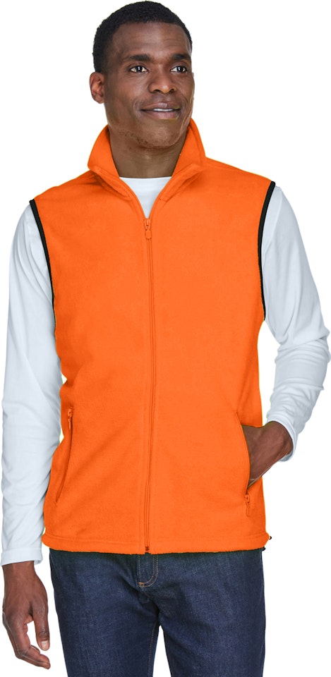 Harriton Adult 8 oz. Fleece Vest S BLACK at  Men's Clothing