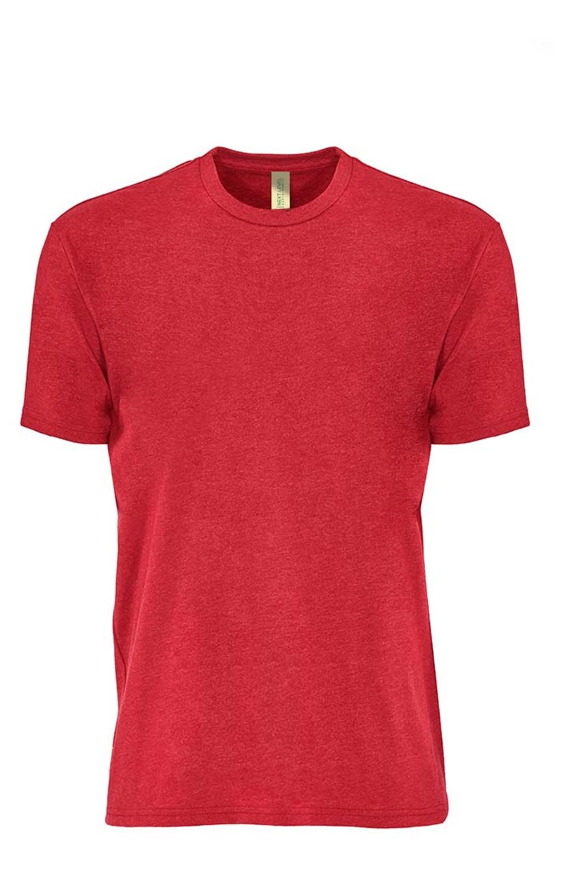 heather red color shirt