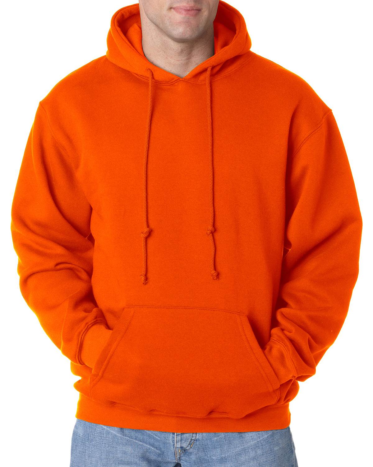 Bayside Ba960 Adult 9.5 Oz. 80 20 Pullover Hooded Sweatshirt