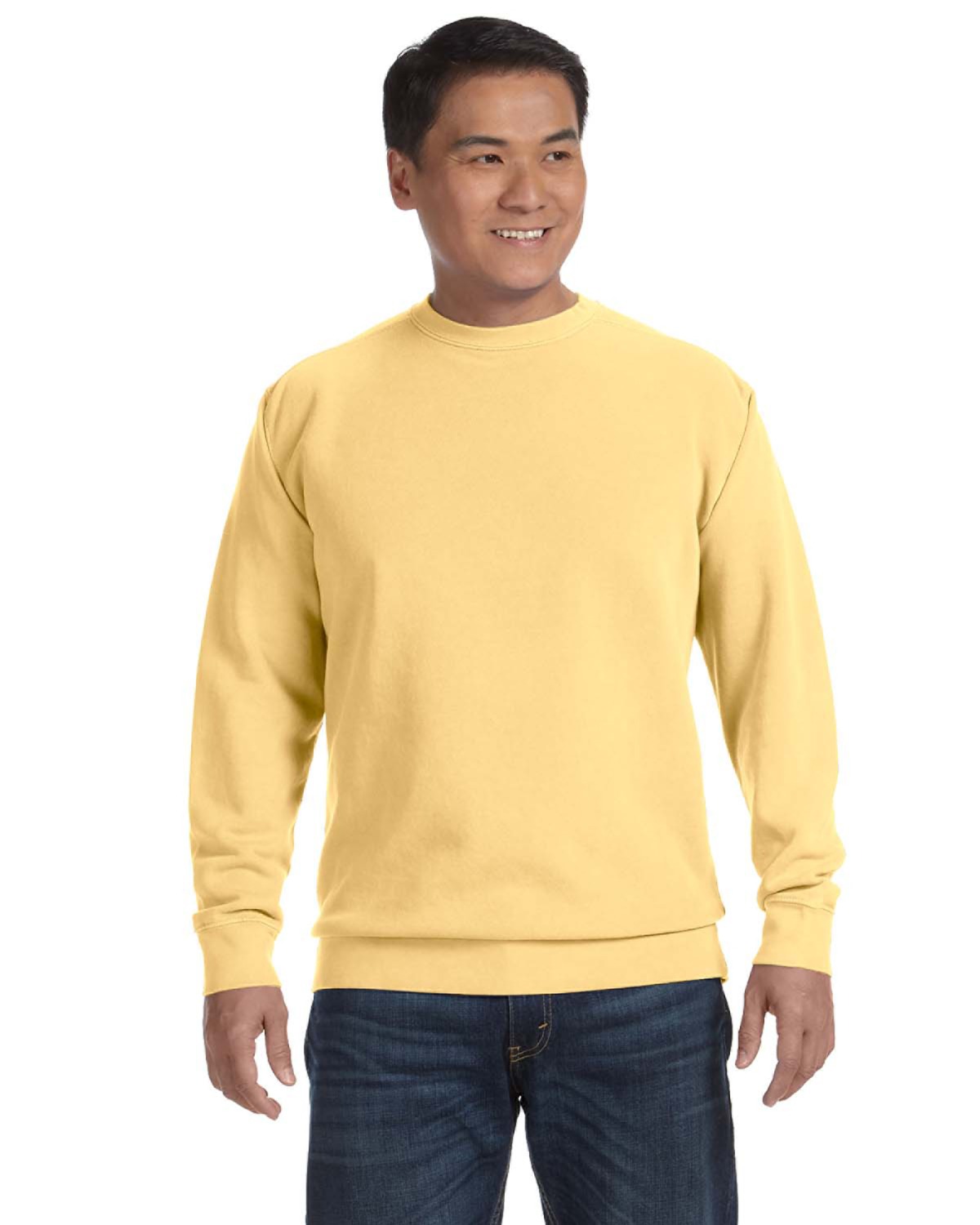 Comfort Colors 1566 Butter Adult Crewneck Sweatshirt [ 1500 x 1200 Pixel ]