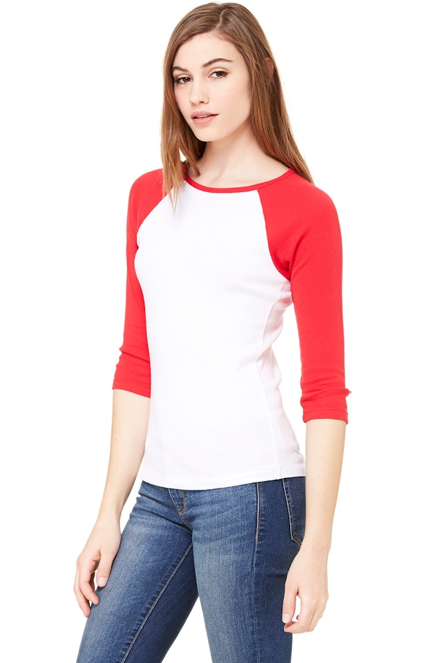 Download Bella + Canvas B2000 Heather Deep / Black Ladies' Baby Rib ...