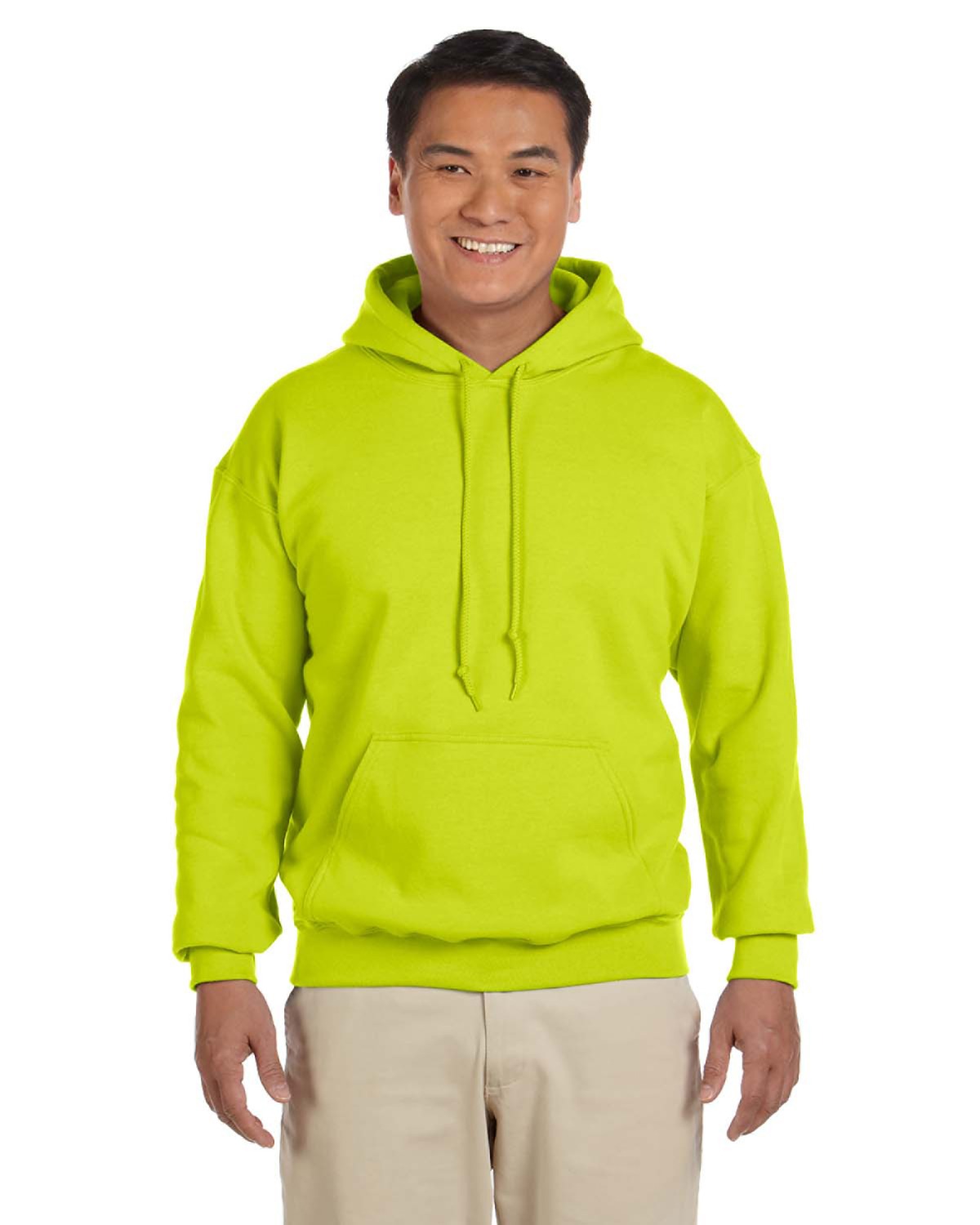 gildan safety green hoodie