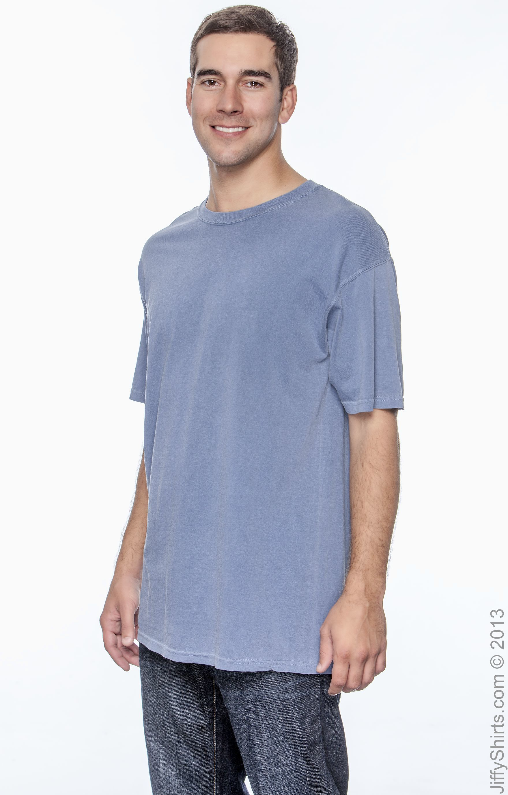 Regular Fit Blue Printed Denim Shirt For Men - Peplos Jeans – Peplos Jeans