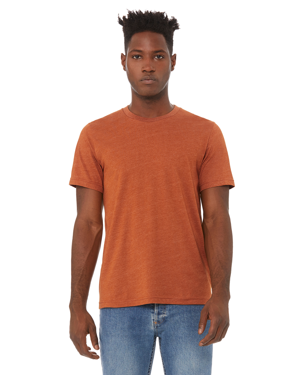 bella canvas heather orange