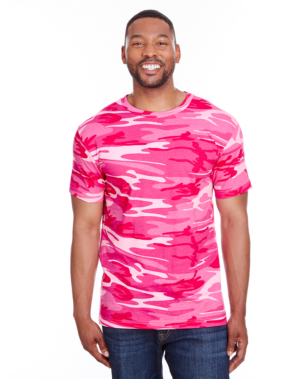 Pink camouflage hot sale shirt