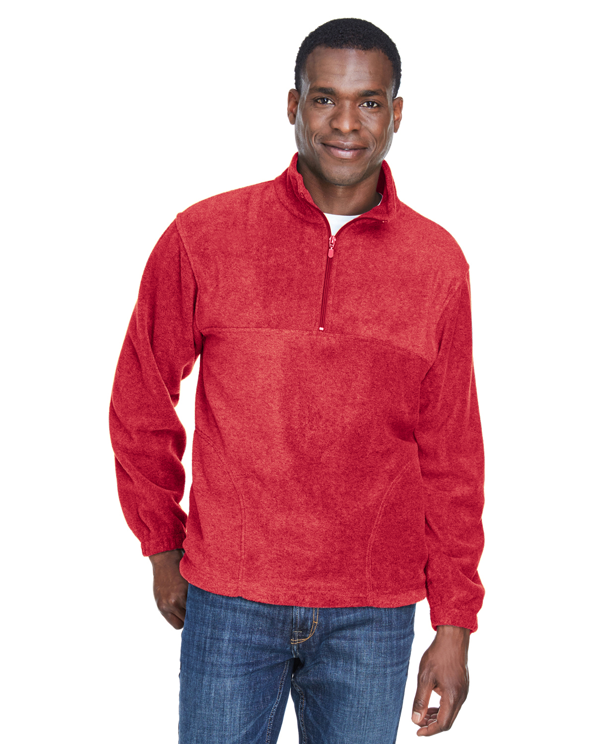 harriton fleece quarter zip