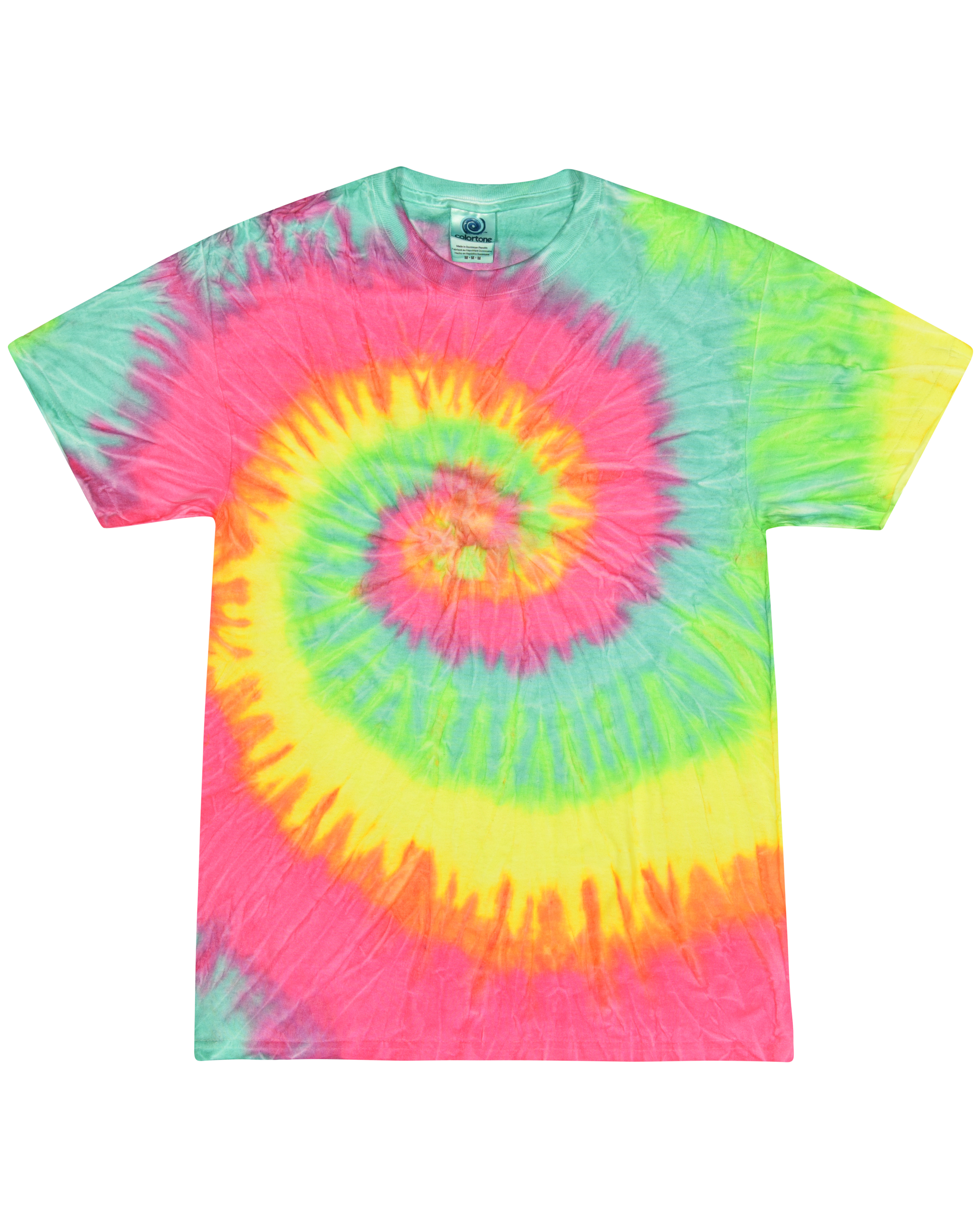 Tie Dyed Shop Rainbow Tie Dye T-Shirt 12 Color Spiral: Adult Small to 6X 