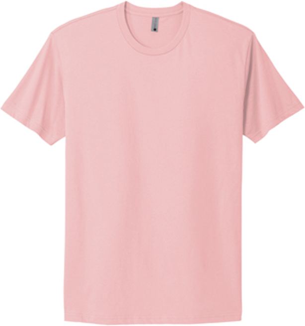 Next Level 3600 Unisex Cotton T Shirt - Light Pink - L