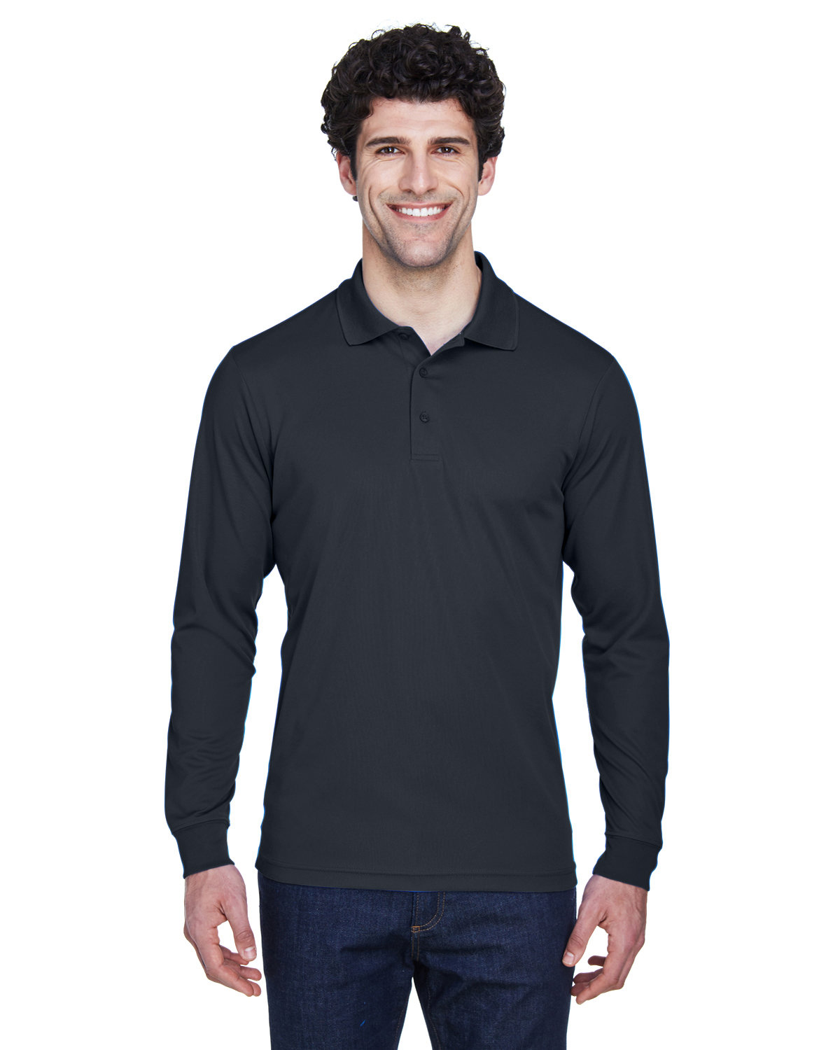 Delta Pique Long Sleeve Polo