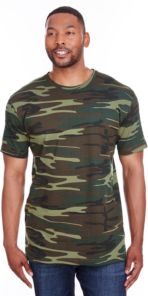 Code Five 3907 Men's Camo T-Shirt - Green Woodland - S