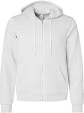 Bella Canvas 3739 Unisex Poly Cotton Sponge Fleece Full Zip Hooded  Sweatshirt