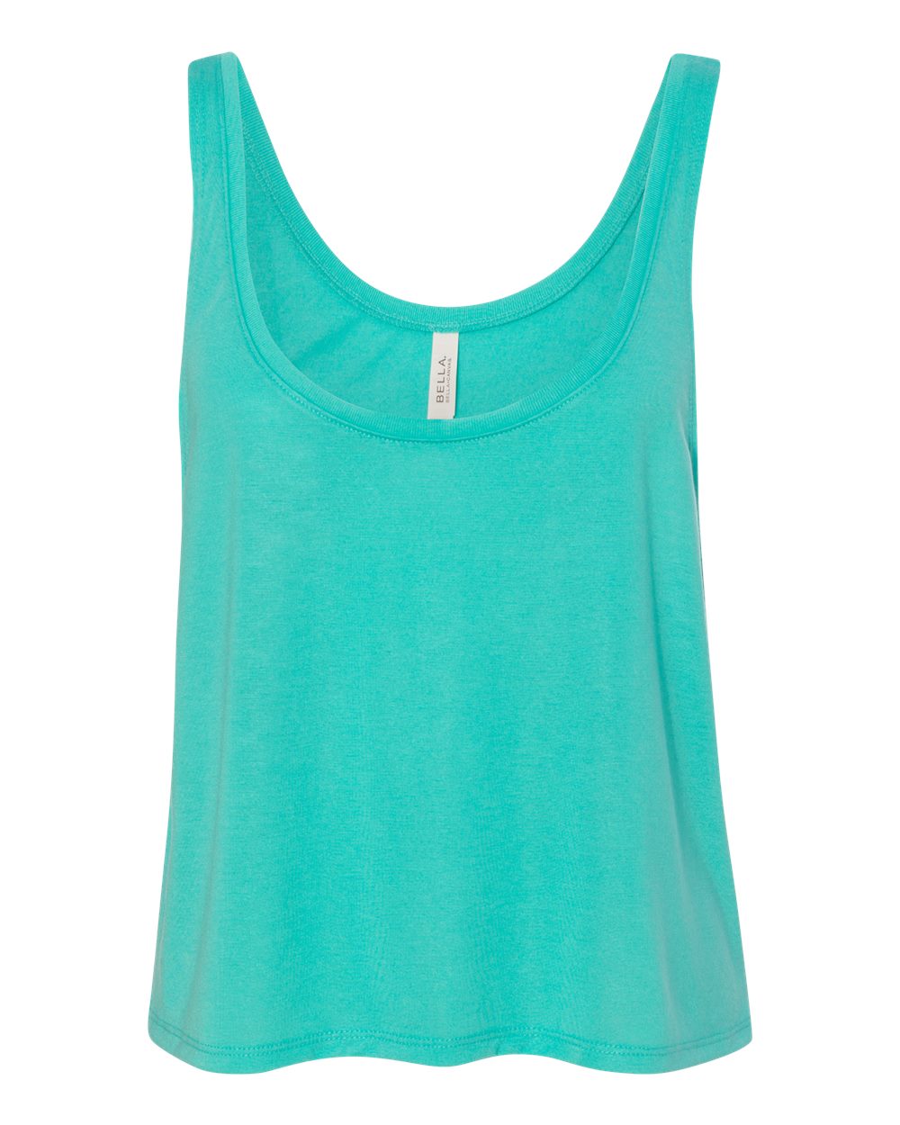 Bella + Canvas 8880 Teal Ladies' Flowy Boxy Tank