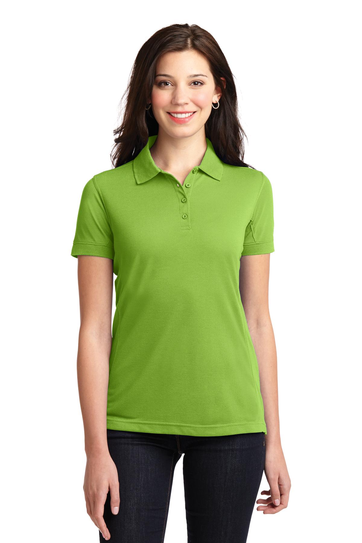 ladies green polo shirts