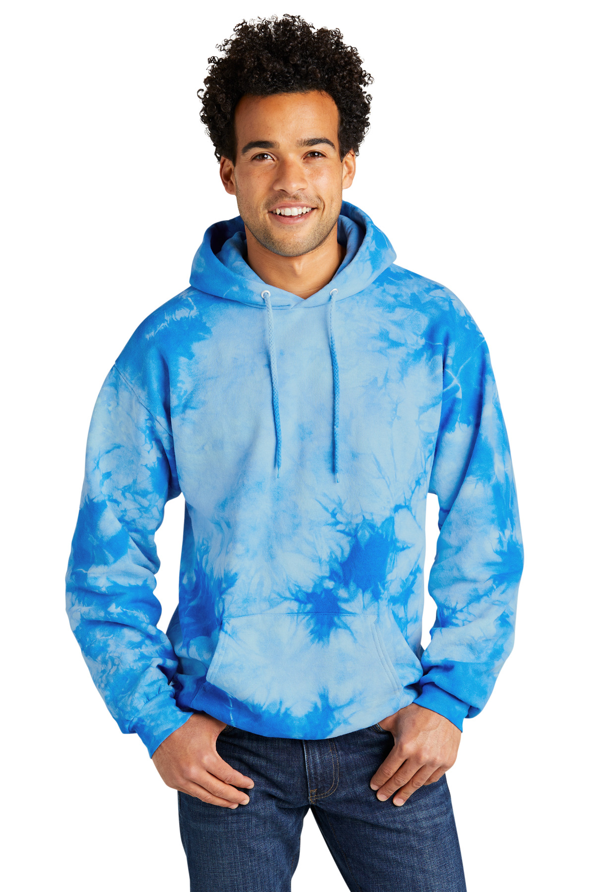 Sky blue 2025 tie dye hoodie