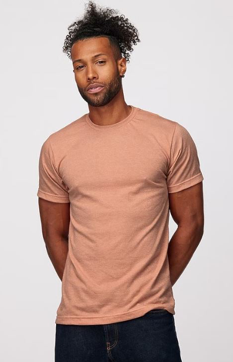 Tultex 0241TC Heather Peach Unisex Poly 