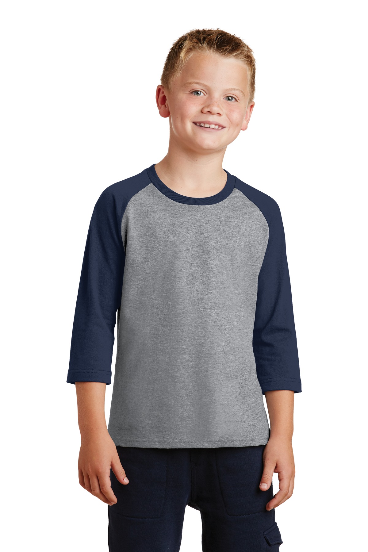 Youth Core Blend 3/4-Sleeve Raglan Tee