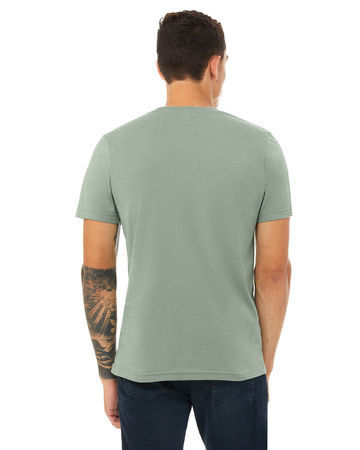 Bella + Canvas 3001CVC Heather Sage 