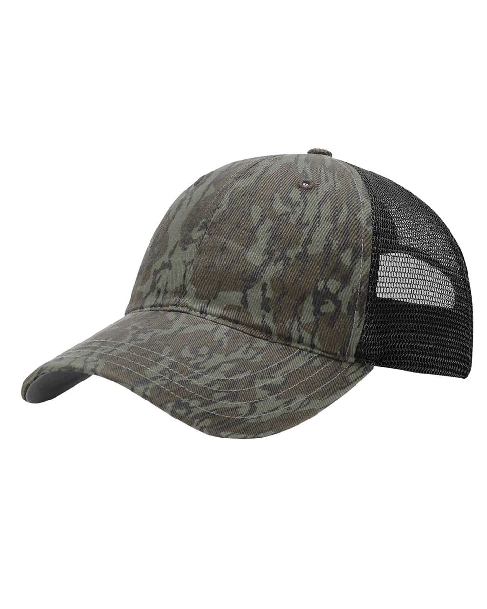 mossy oak bottomland trucker hat