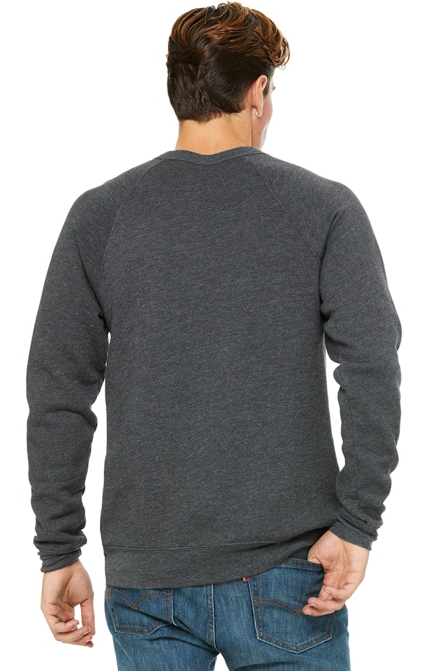 Bella + Canvas 3901 Heather Deep Unisex Sponge Fleece Crewneck Sweatshirt
