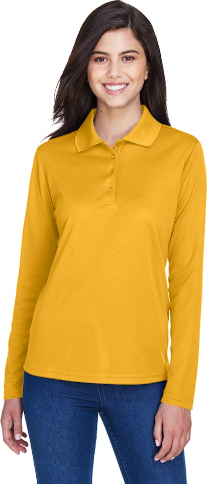 Wholesale Adult Size long Sleeve Pique Polo Shirt School Uniform