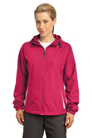 Sport Tek Lst76 Ladies Colorblock Hooded Raglan Jacket | Jiffy Shirts