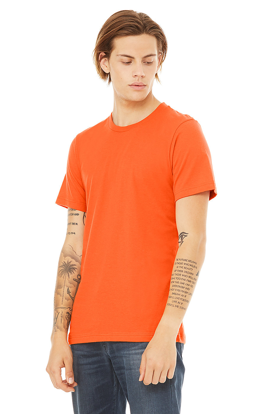 bella canvas heather orange