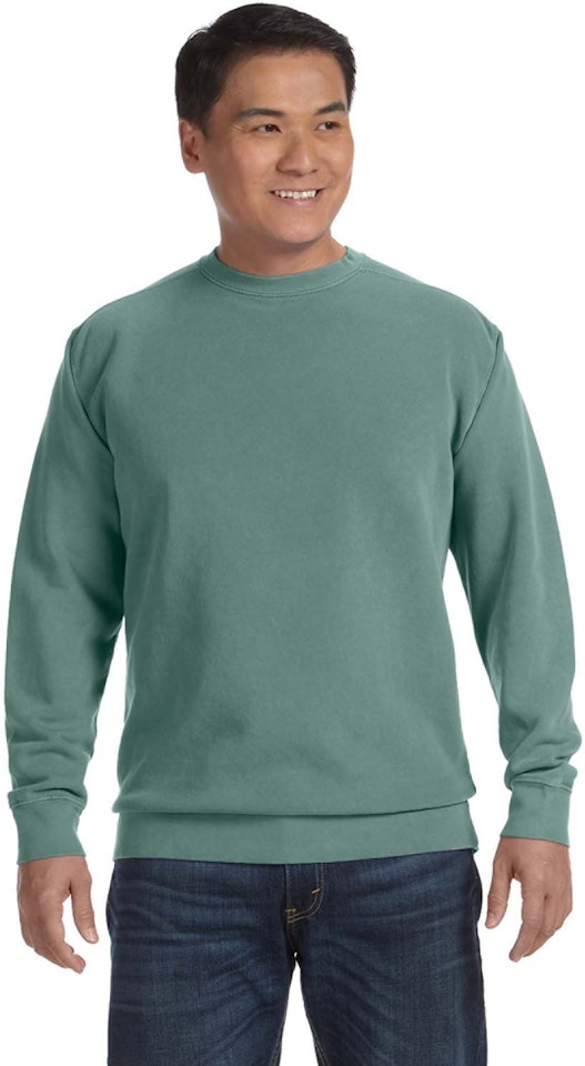 Comfort Colors Light Green Adult Crewneck Sweatshirt | JiffyShirts