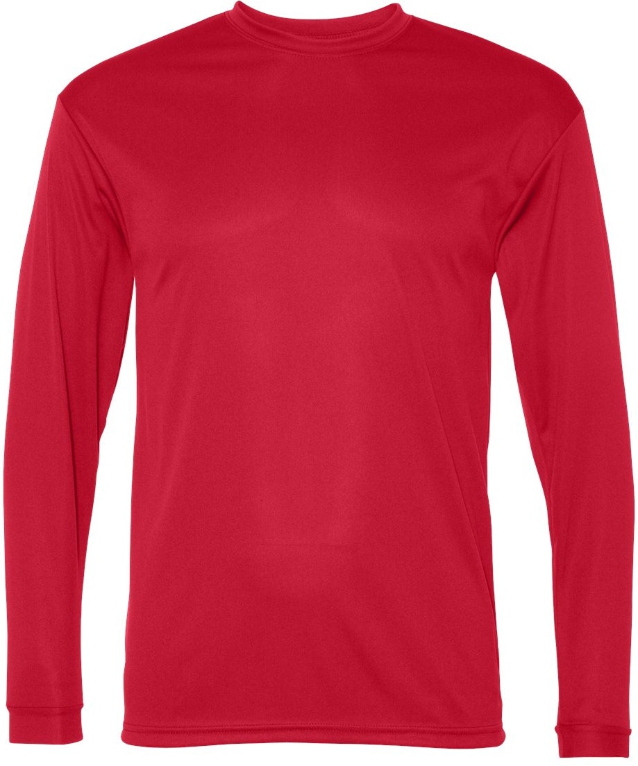 C2 Sport 5104 Red Performance Long Sleeve T-Shirt | JiffyShirts