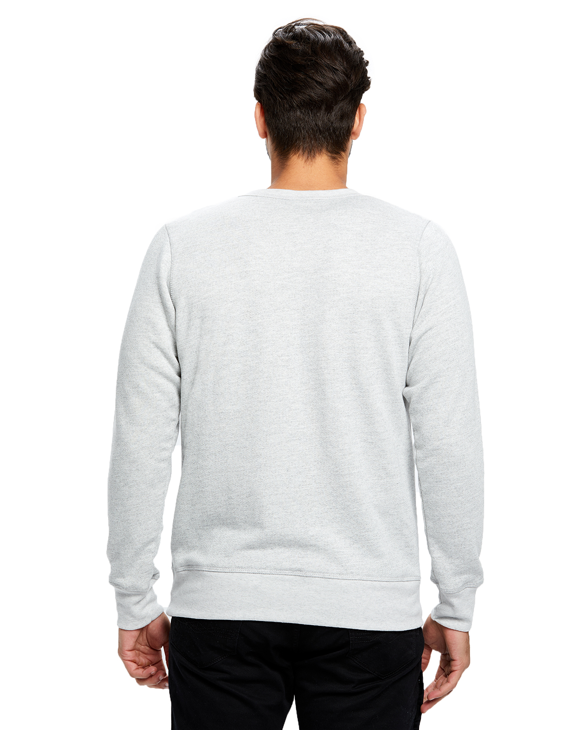 Download US Blanks US8000 Ash Heather Gray Men's Long-Sleeve ...