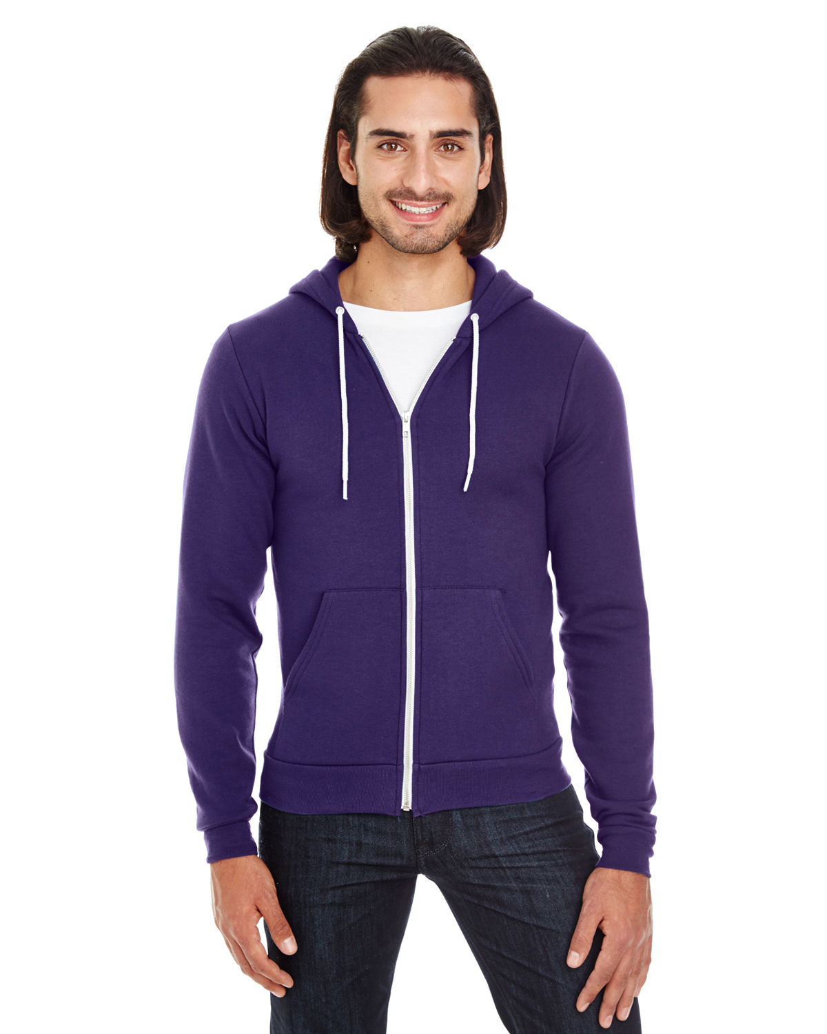 american apparel purple hoodie