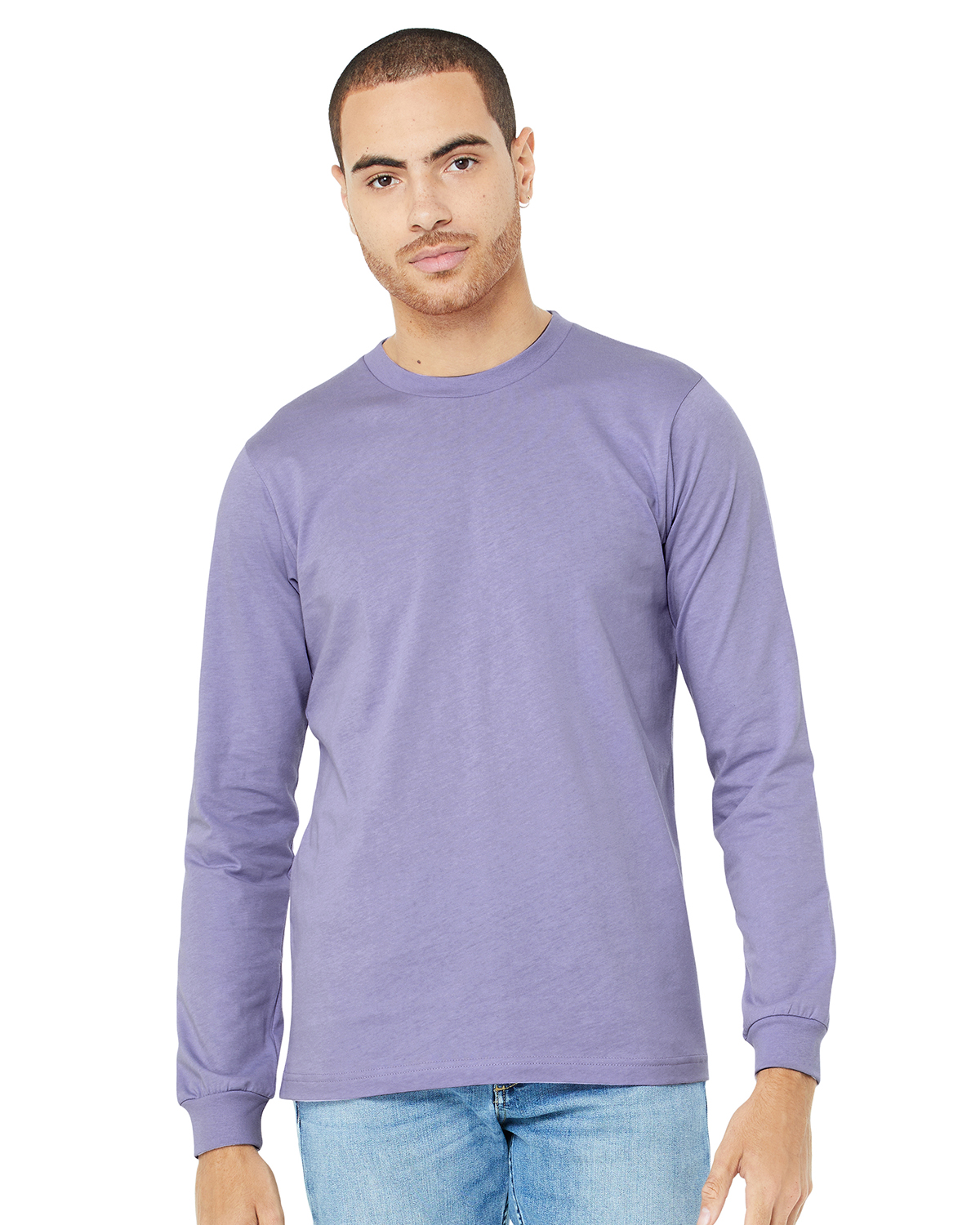 long sleeve lavender t shirt